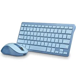 Ngs Fantasy Kit Teclado y Ratón Inalámbricos Color Azul